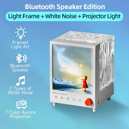 Whale Starry Night Projector – White Noise & Bluetooth
